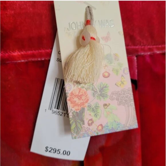 JOHNNY WAS NWT Velvet Silk Button Down Shirt Blouse size XS - Picture 6 of 8